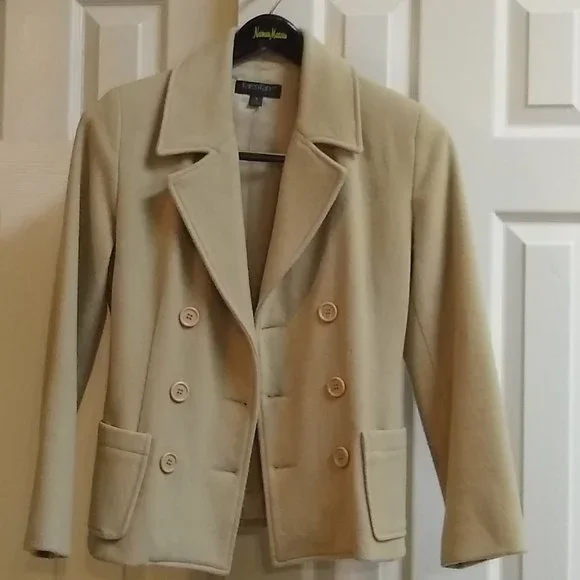 Vintage Karen Kane Camel Wool Pea-coat
